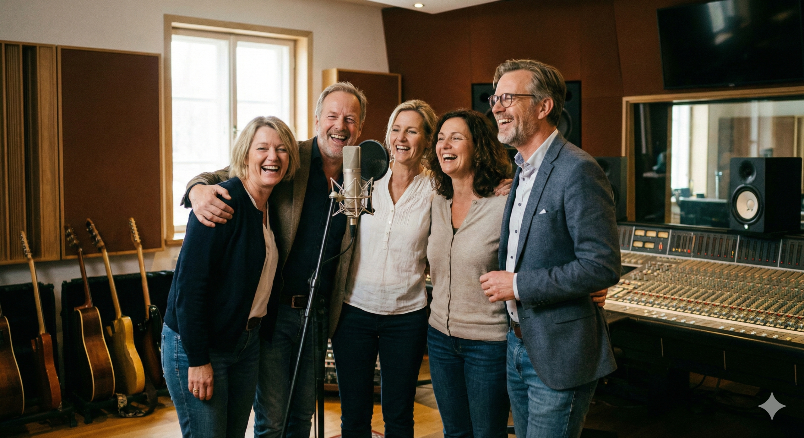 Родители записывают песню